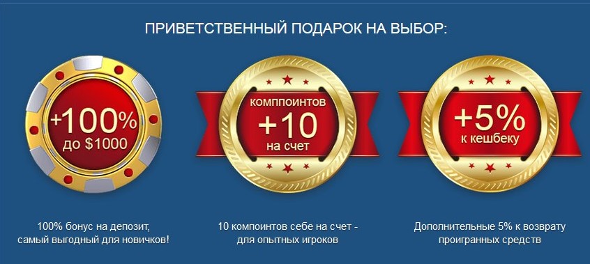 Приветственный бонус от лучших казино